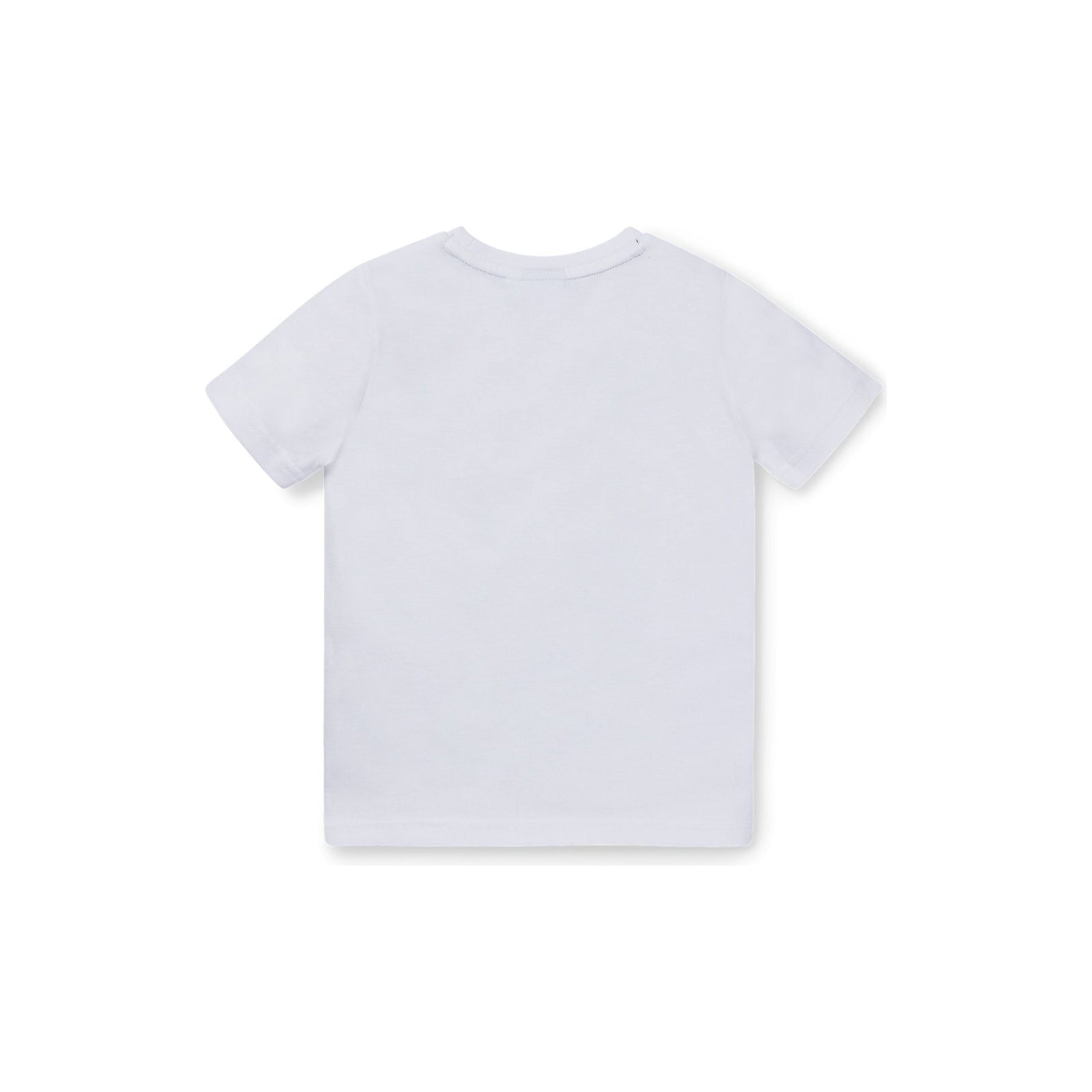 BOSS KIDS SLIM-FIT COTTON T-SHIRT WITH SIGNATURE-STRIPE PRINT - Yooto