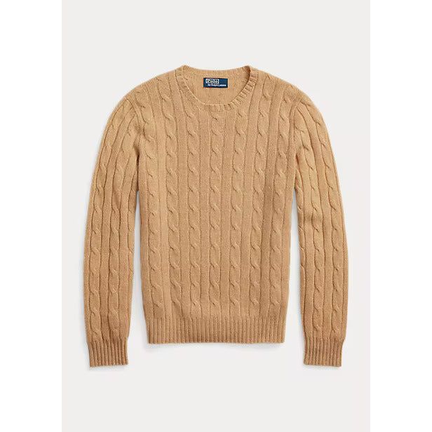 POLO RALPH LAUREN THE ICONIC CABLE-KNIT CASHMERE JUMPER - Yooto