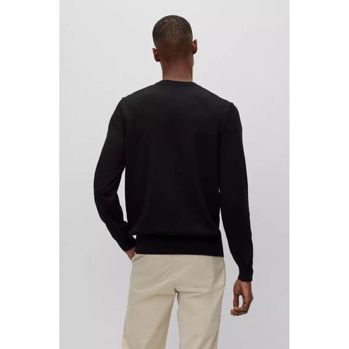 Load image into Gallery viewer, BOSS PURE-COTTON REGULAR-FIT SWEATER WITH EMBROIDERED LOGO - Yooto

