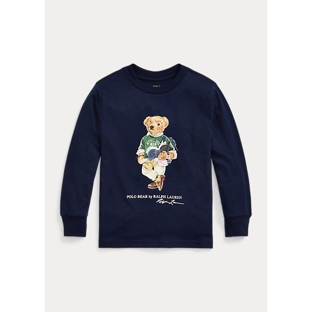 Polo Ralph Lauren Polo Bear Cotton Long-Sleeve T-Shirt - Yooto