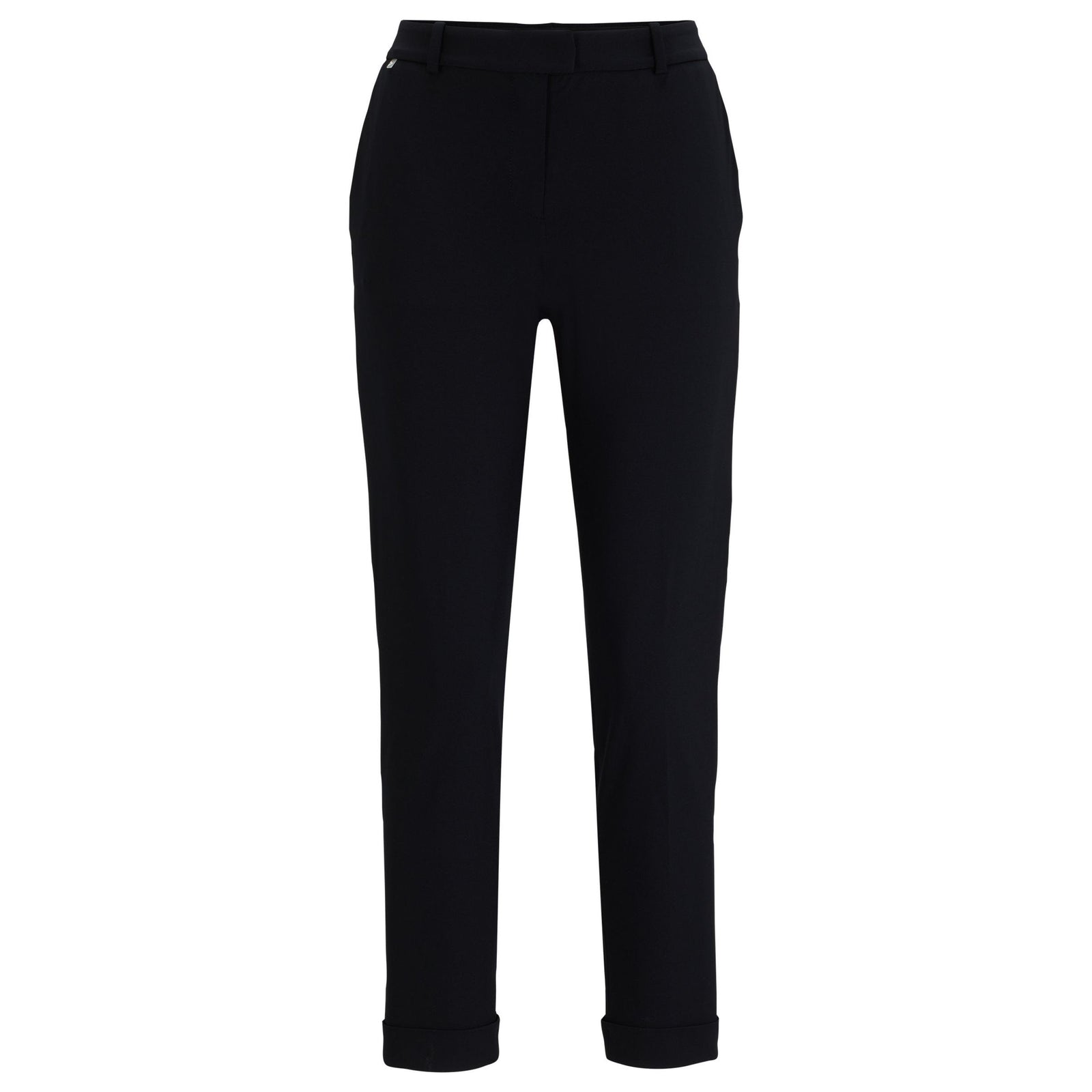 BOSS SLIM-FIT ANKLE TROUSERS IN HIGH-PERFORMANCE STRETCH JERSEY - Yooto