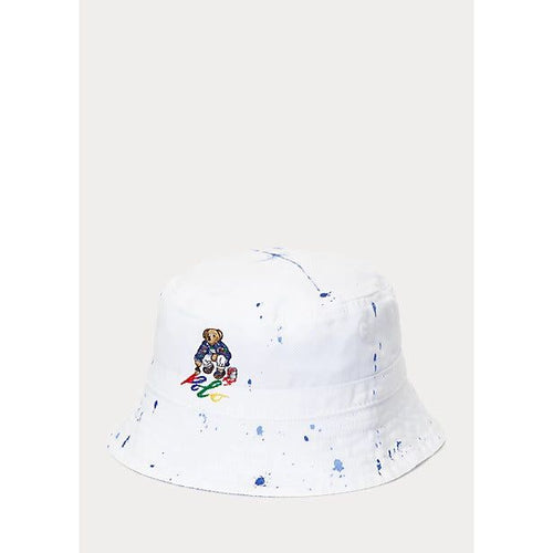 Load image into Gallery viewer, POLO RALPH LAUREN PAINT-SPLATTER POLO BEAR BUCKET HAT - Yooto
