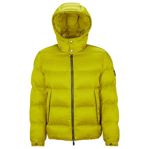 Load image into Gallery viewer, BOSS MONOGRAM-JACQUARD WATER-REPELLENT PADDED JACKET WITH HOOD - Yooto
