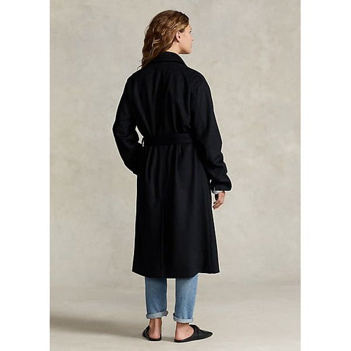 Load image into Gallery viewer, Polo Ralph Lauren Peak-Lapel Wool-Blend Wrap Coat - Yooto
