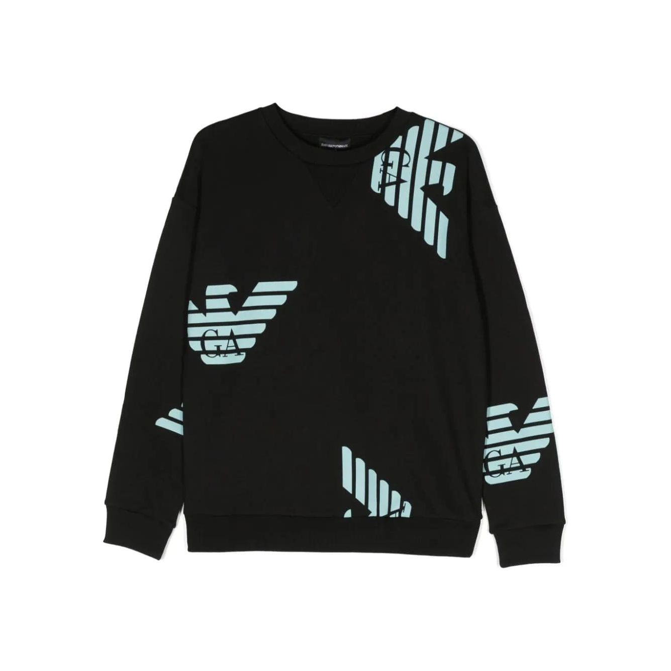 EMPORIO ARMANI KIDS LOGO-PRINT COTTON SWEATSHIRT - Yooto