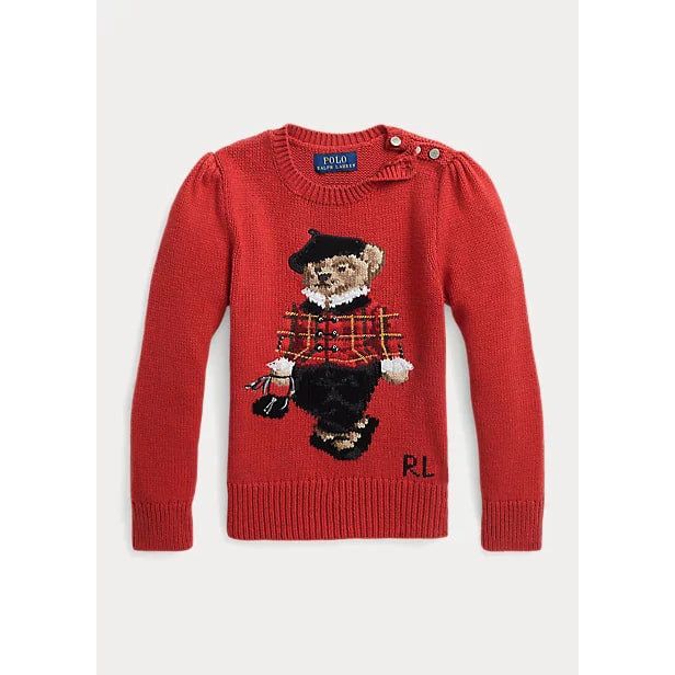 POLO RALPH LAUREN POLO BEAR COTTON BLEND SWEATER - Yooto