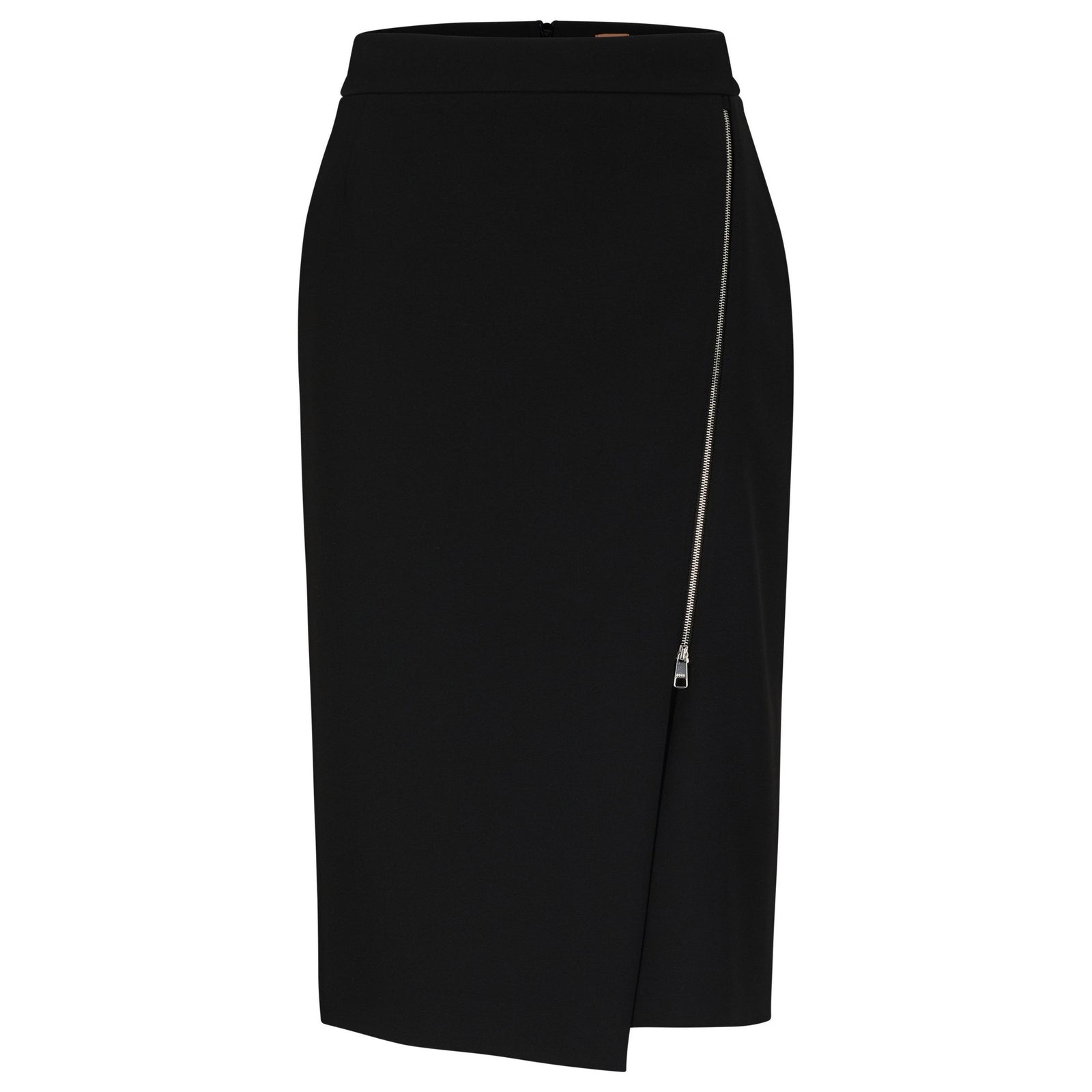 BOSS SLIM-FIT PENCIL SKIRT WITH EXPOSED FRONT ZIP - Yooto