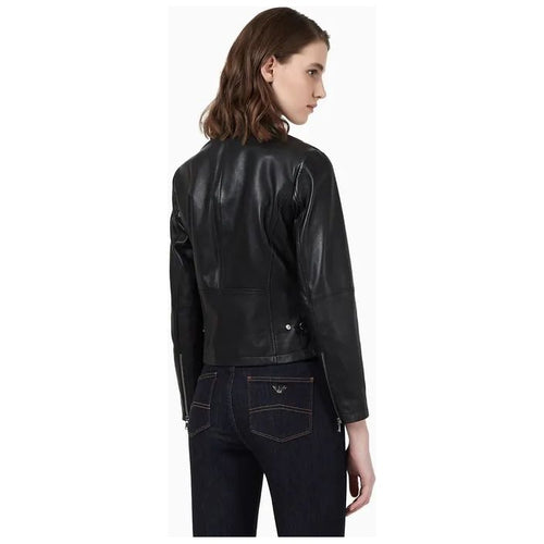 Load image into Gallery viewer, EMPORIO ARMANI LAMBSKIN LEATHER JACKET - Yooto
