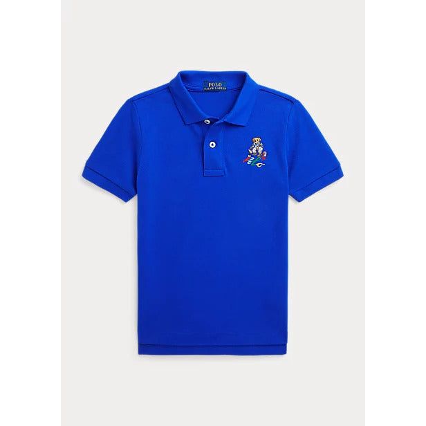 POLO RALPH LAUREN POLO BEAR COTTON MESH POLO SHIRT - Yooto