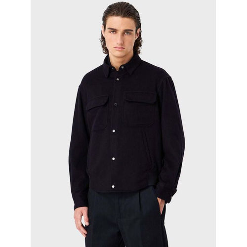 Load image into Gallery viewer, EMPORIO ARMANI CASHMERE WOOL CLOTH SHIRT JACKET WITH FRONT POCKETS - Yooto
