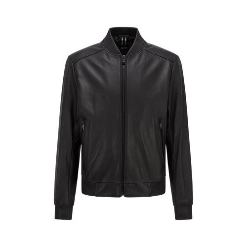 Load image into Gallery viewer, ZIP-UP BOMBER JACKET IN LAMB LEATHER - Yooto
