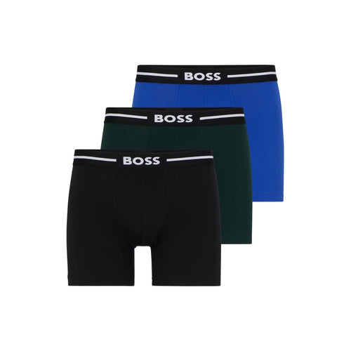 Load image into Gallery viewer, BOSS THREE-PACK OF STRETCH-COTTON BOXER BRIEFS WITH LOGOS - Yooto
