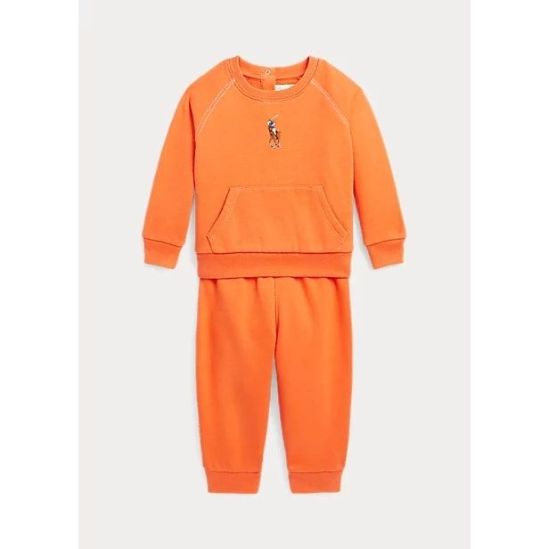 POLO RALPH LAUREN FLEECE SWEATSHIRT & JOGGING BOTTOM SET - Yooto