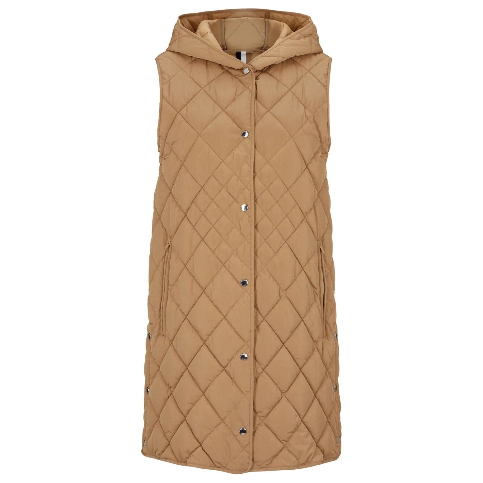 BOSS WATER-REPELLENT QUILTED GILET WITH BRANDED POPPERS - Yooto