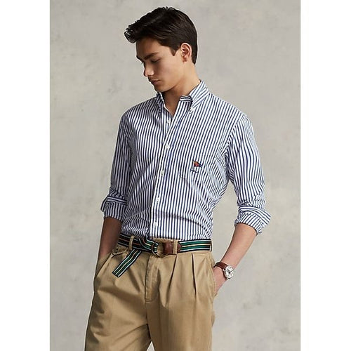 Load image into Gallery viewer, Polo Ralph Lauren Custom-Fit striped poplin shirt - Yooto
