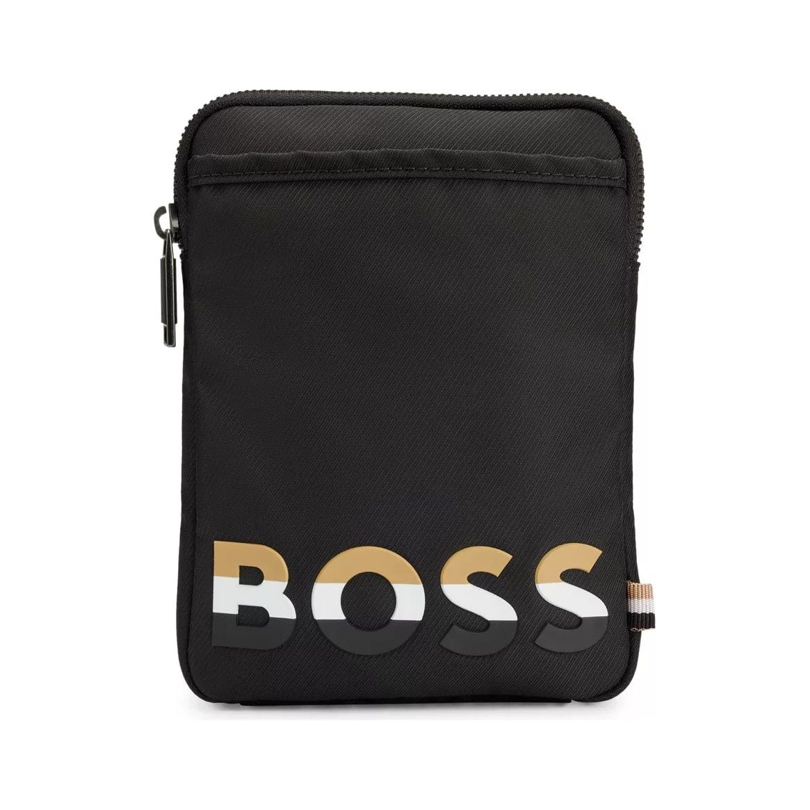 BOSS NECK POUCH WITH SIGNATURE-STRIPE STRAP AND LOGO - Yooto