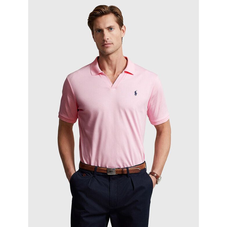 POLO RALPH LAUREN PINK V-NECK POLO-SHIRT - Yooto