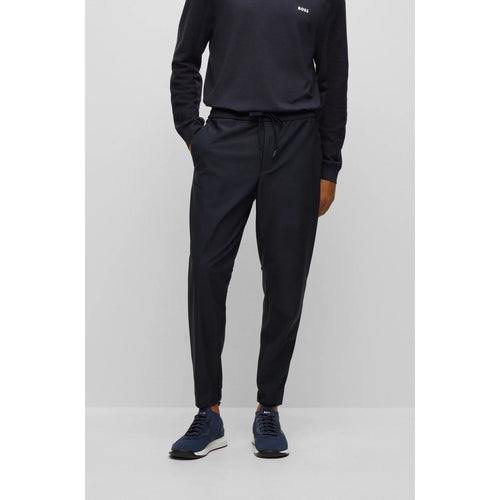 Load image into Gallery viewer, BOSS TAPERED-FIT TROUSERS IN WATERPROOF SOFTSHELL MATERIAL - Yooto
