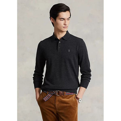 Load image into Gallery viewer, POLO RALPH LAUREN WASHABLE WOOL POLO-COLLAR JUMPER - Yooto
