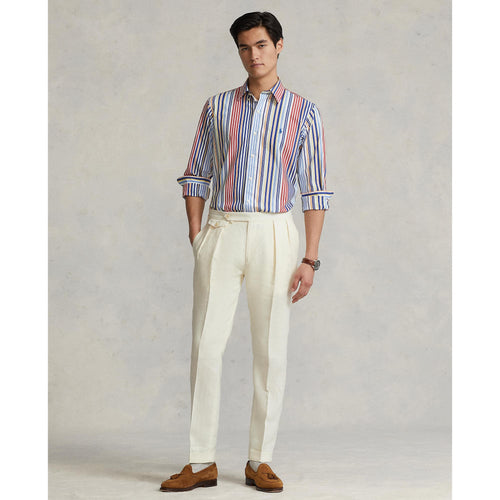 Load image into Gallery viewer, Custom Fit Striped Stretch Poplin Shirt - Yooto
