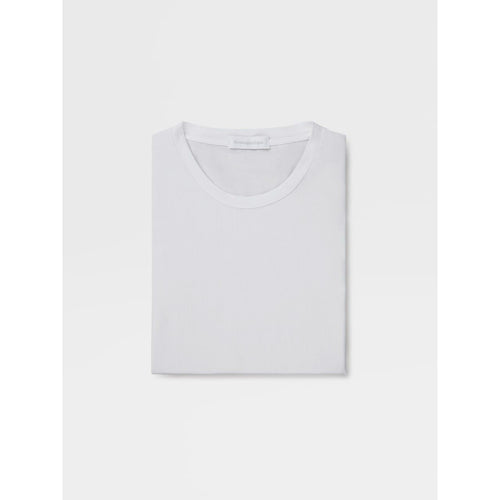 Ներբեռնեք պատկերը Պատկերասրահի դիտիչում՝ White Stretch Cotton T-Shirt - Yooto
