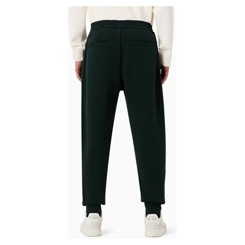 Load image into Gallery viewer, EMPORIO ARMANI DOUBLE-JERSEY JOGGERS WITH RUBBERISED LETTERING PRINT SIDE STRIPES - Yooto

