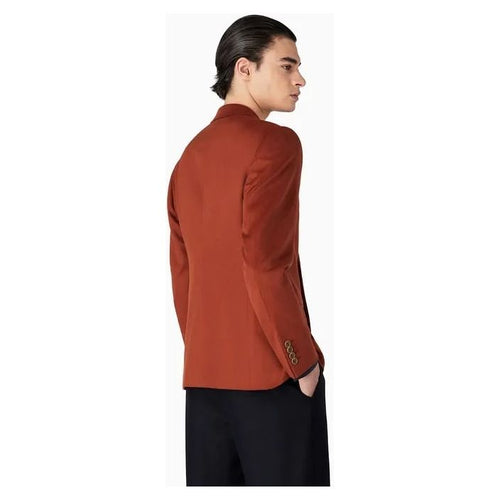 Load image into Gallery viewer, EMPORIO ARMANI DOUBLE-BREASTED JACKET IN PURE CAMEL - Yooto
