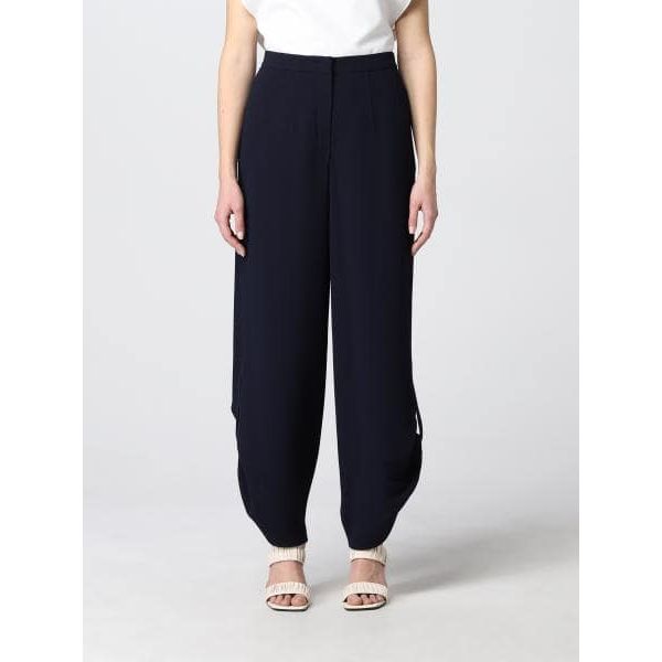 Emporio Armani high-waisted turn-up trousers - Yooto