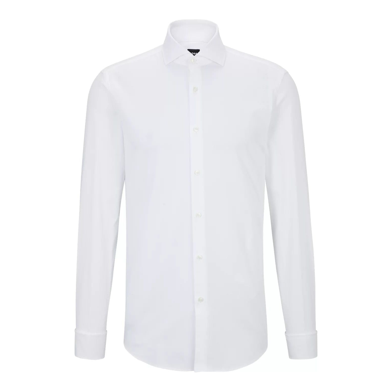 BOSS SLIM-FIT SHIRT IN STRUCTURED STRETCH COTTON - Yooto