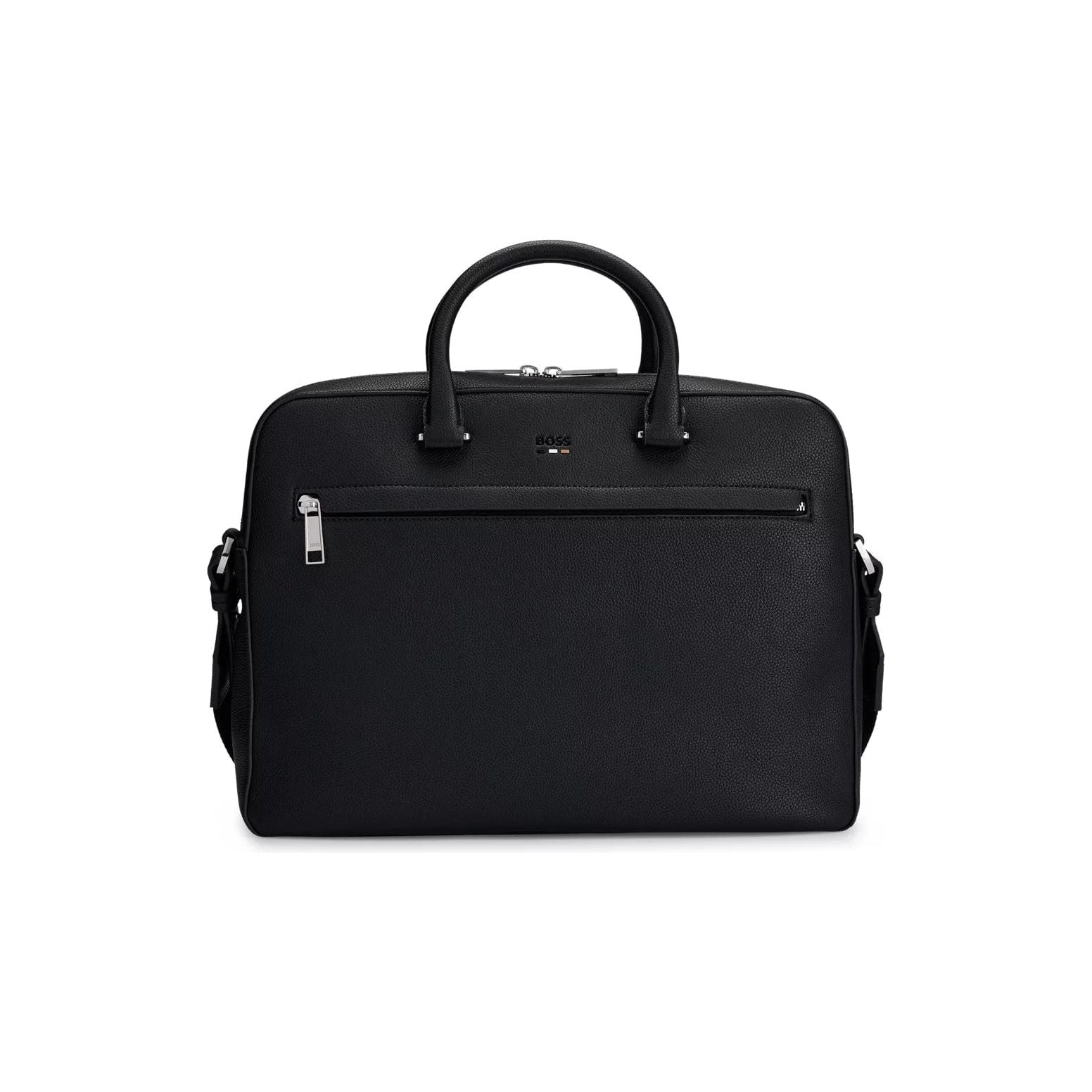 BOSS FAUX-LEATHER DOCUMENT CASE WITH SIGNATURE DETAILS - Yooto