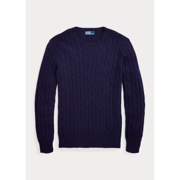 POLO RALPH LAUREN THE ICONIC CABLE-KNIT CASHMERE JUMPER - Yooto