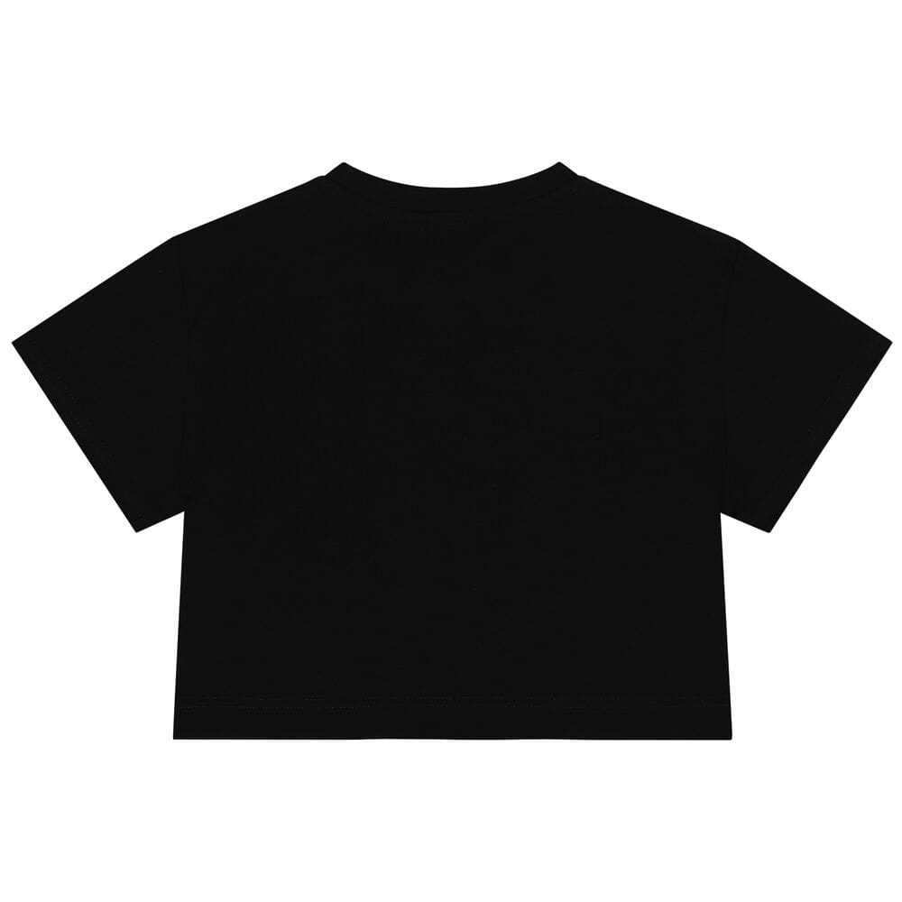 BOSS KIDS T-SHIRT IN STRETCH COTTON WITH METALLIC LOGO PRINT - Yooto