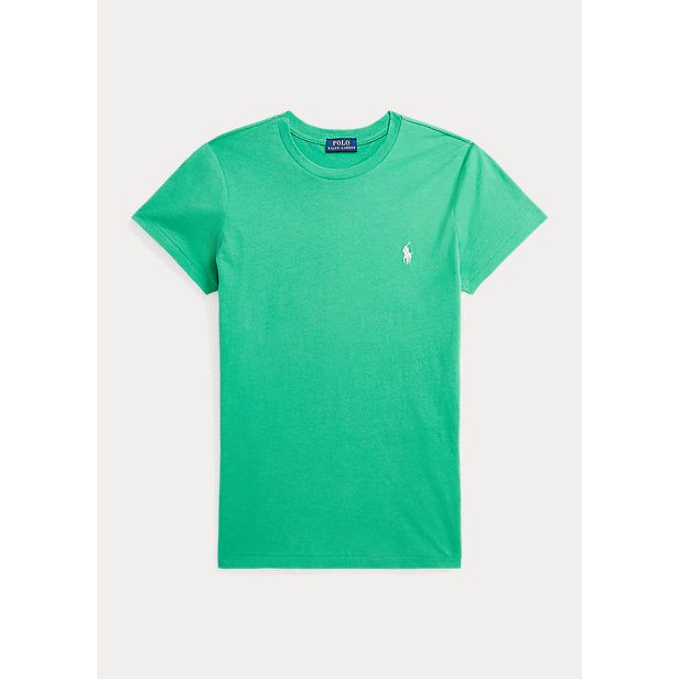 POLO RALPH LAUREN COTTON JERSEY CREWNECK T-SHIRT - Yooto