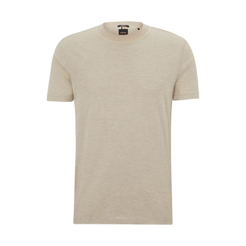 Load image into Gallery viewer, BOSS SILK-COTTON SLIM-FIT T-SHIRT WITH FINELINE STRIPES - Yooto
