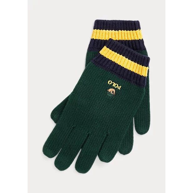 POLO RALPH LAUREN POLO BEAR GLOVES IN COTTON - Yooto