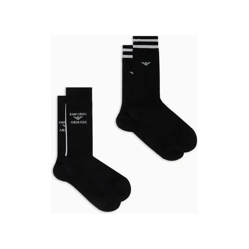 Load image into Gallery viewer, EMPORIO ARMANI TWO-PACK OF SOCKS WITH JACQUARD LOGO - Yooto
