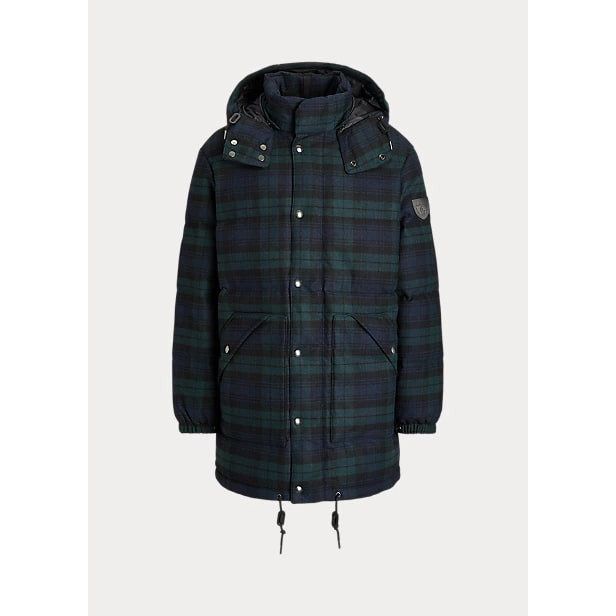 POLO RALPH LAUREN PLAID WATER-RESISTANT DOWN COAT - Yooto