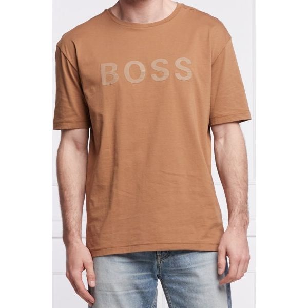 BOSS RELAXED-FIT T-SHIRT IN COTTON WITH CONTRAST LOGO - Yooto