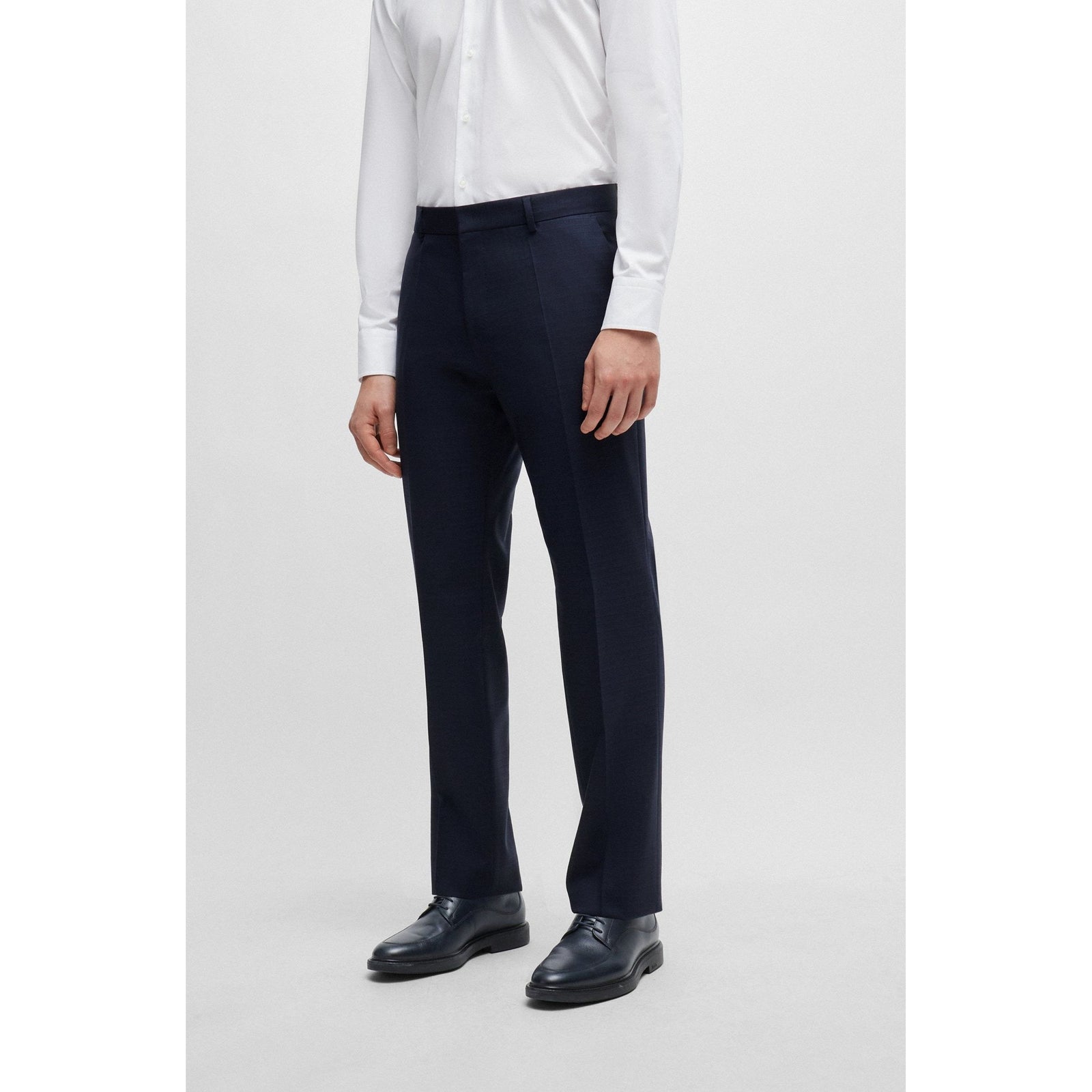 BOSS SLIM-FIT SUIT IN PATTERNED STRETCH WOOL - Yooto