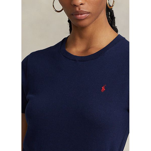 POLO RALPH LAUREN COTTON-BLEND SHORT-SLEEVE JUMPER - Yooto