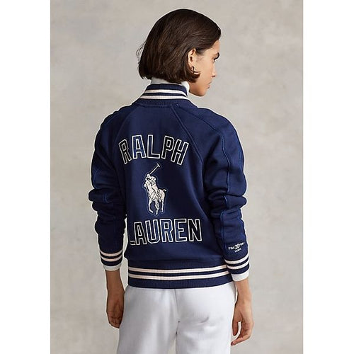 Load image into Gallery viewer, POLO RALPH LAUREN PINK PONY FLEECE BASEBALL JACKET - Yooto
