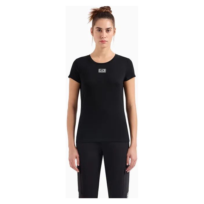EA7 DYNAMIC ATHLETE CREW-NECK T-SHIRT IN ASV NATURAL VENTUS7 TECHNICAL FABRIC - Yooto
