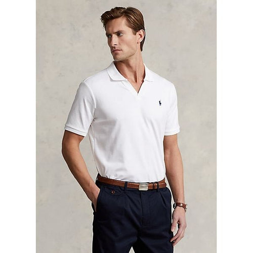 POLO RALPH LAUREN Slim Fit Soft Cotton Polo Shirt in Grey