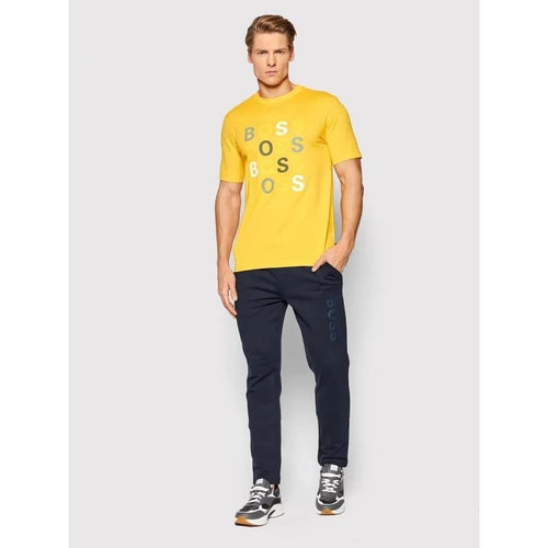 Load image into Gallery viewer, BOSS SLIM-FIT COTTON-JERSEY T-SHIRT WITH LOGOS - Yooto
