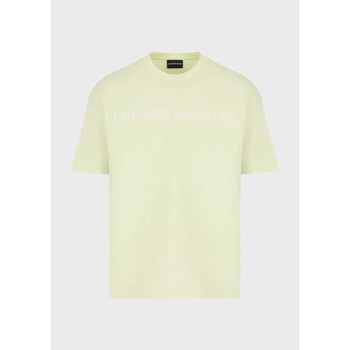 Load image into Gallery viewer, EMPORIO ARMANI HEAVY JERSEY T-SHIRT WITH EMPORIO ARMANI EMBROIDERY IN A MILITARY FONT - Yooto
