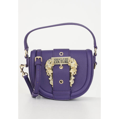Load image into Gallery viewer, VERSACE JEANS COUTURE PURPLE TOTE BAG WITH BAROQUE BUCKLE - Yooto
