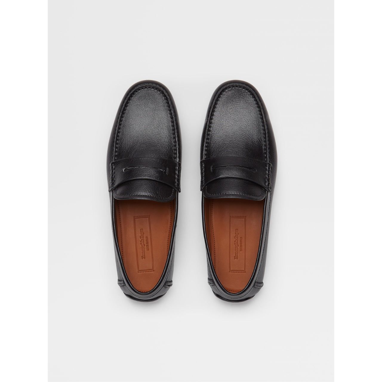 Black Grained Leather Highway Driving Shoe - Yooto