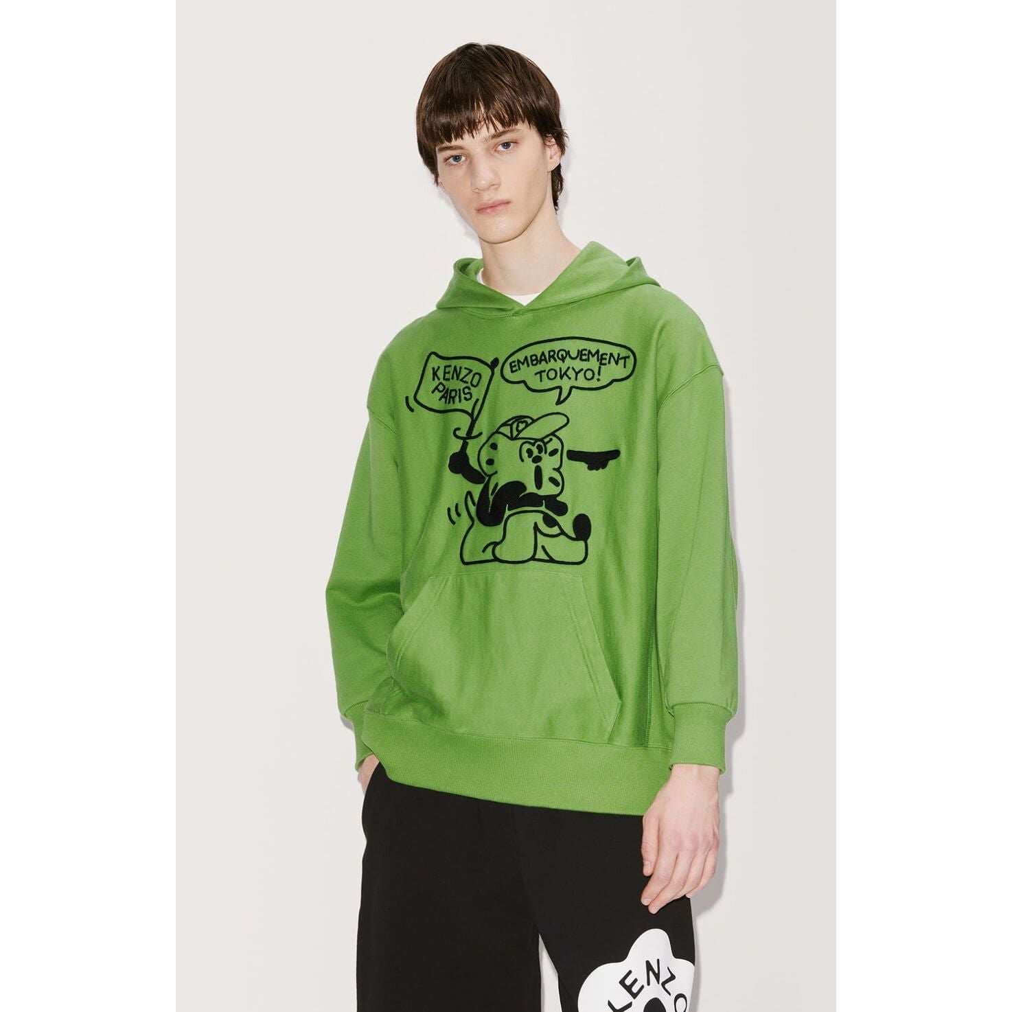 KENZO BOKE BOY TRAVELS HOODED OVERSIZED SWEATSHIRT Yooto