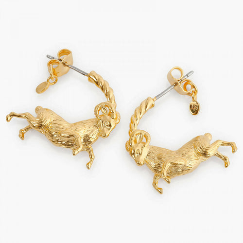 Load image into Gallery viewer, ARIES ZODIAC SIGN HOOPS EARRINGS - Yooto
