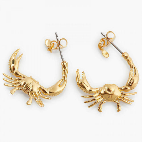Load image into Gallery viewer, CANCER ZODIAC SIGN HOOPS EARRINGS - Yooto
